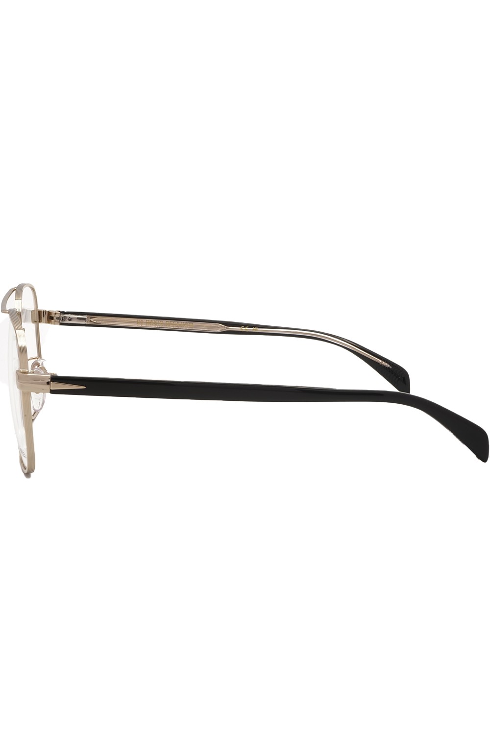 David Beckham Eyewear - Occhiali da vista in metallo squadrati per uomo oro -