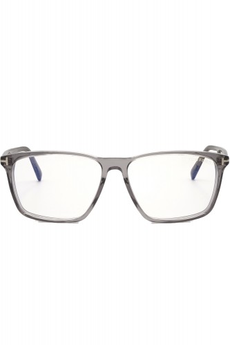 Tom Ford - Occhiali da vista in celluloide rettangolari per uomo grigio - 2