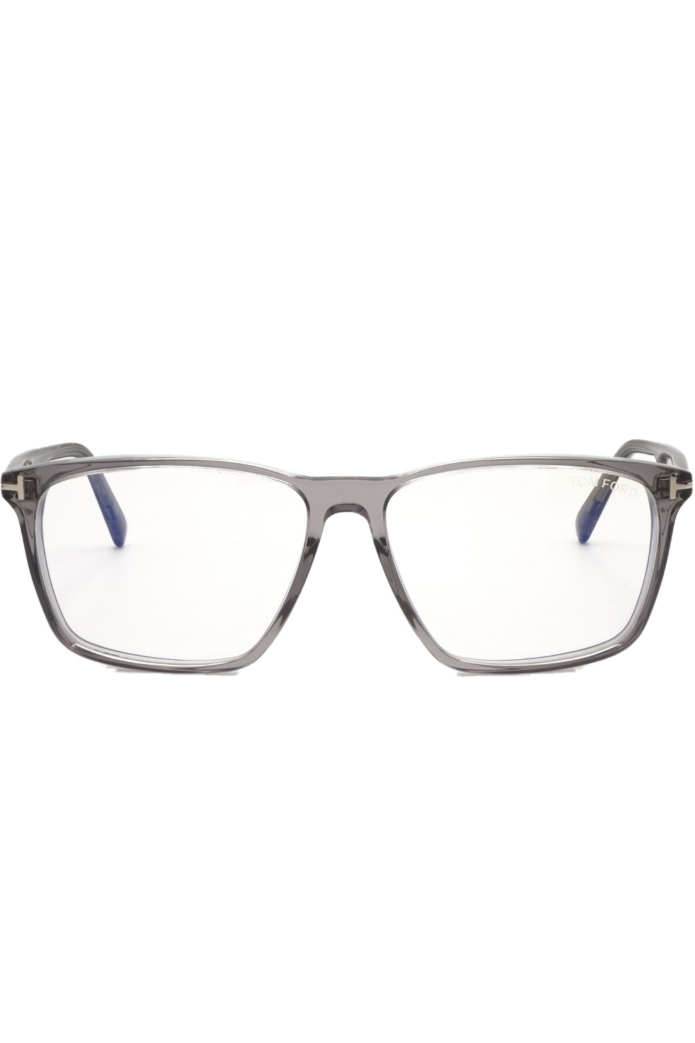 Tom Ford - Occhiali da vista in celluloide rettangolari per uomo grigio -