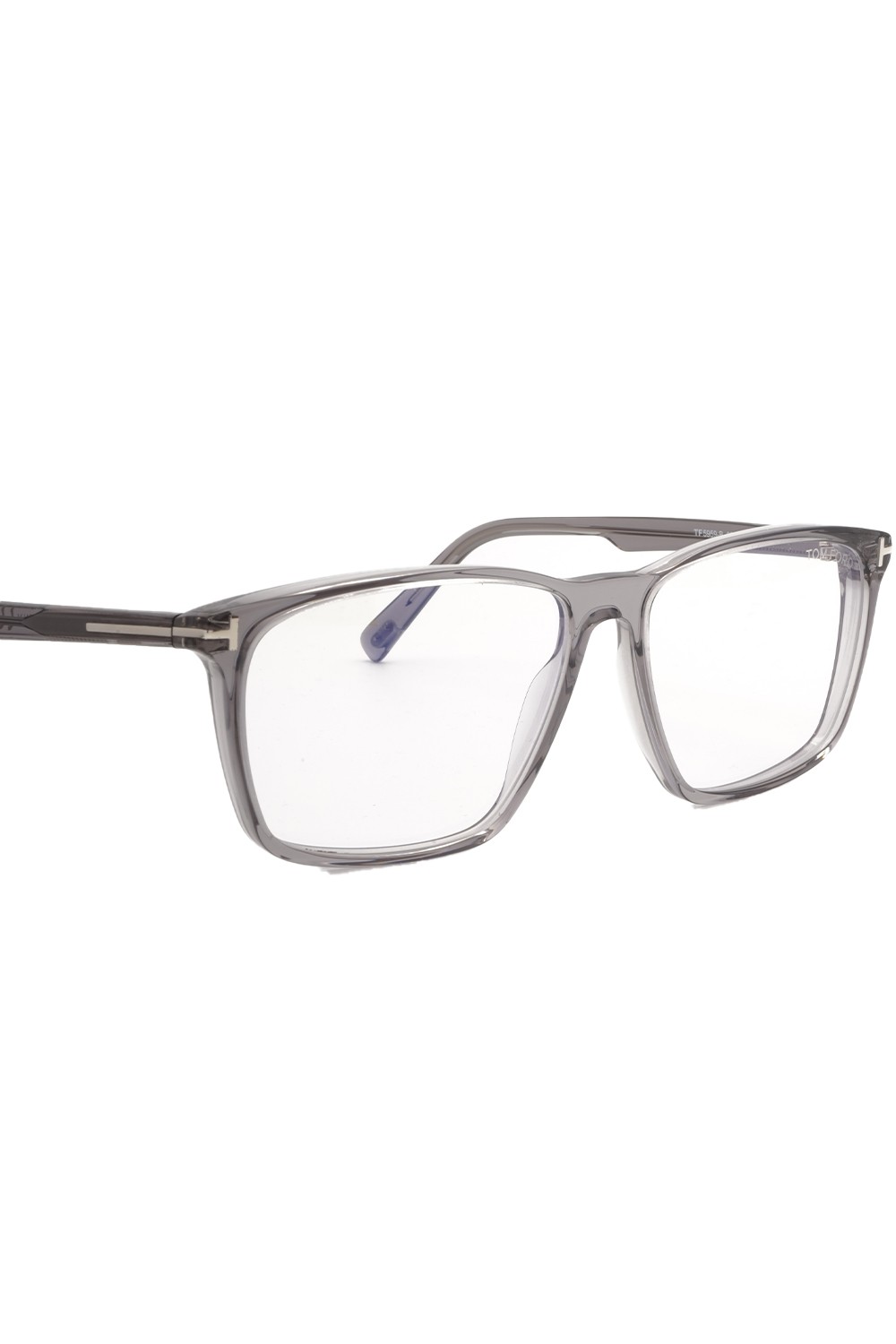 Tom Ford - Occhiali da vista in celluloide rettangolari per uomo grigio -