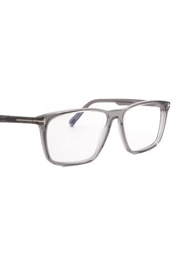 Tom Ford - Occhiali da vista in celluloide rettangolari per uomo grigio -