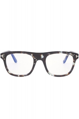 Tom Ford - Occhiali da vista in celluloide squadrati per uomo tartarugato - 2