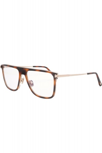 Tom Ford - Occhiali da vista combinati squadrati per uomo tartarugato - TF5944