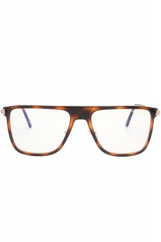 Tom Ford - Occhiali da vista combinati squadrati per uomo tartarugato - TF5944