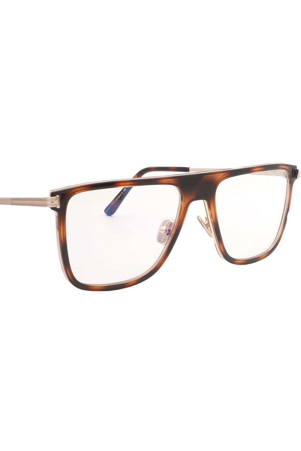 Tom Ford - Occhiali da vista combinati squadrati per uomo tartarugato - TF5944