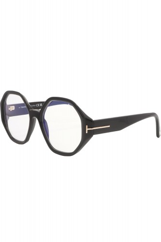 Tom Ford - Occhiali da vista in celluloide esagonali per donna nero - TF5967 001