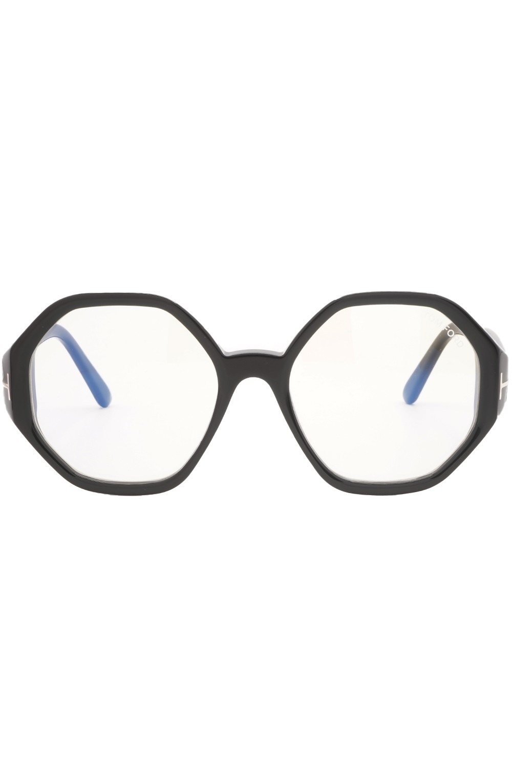 Tom Ford - Occhiali da vista in celluloide esagonali per donna nero - TF5967 001