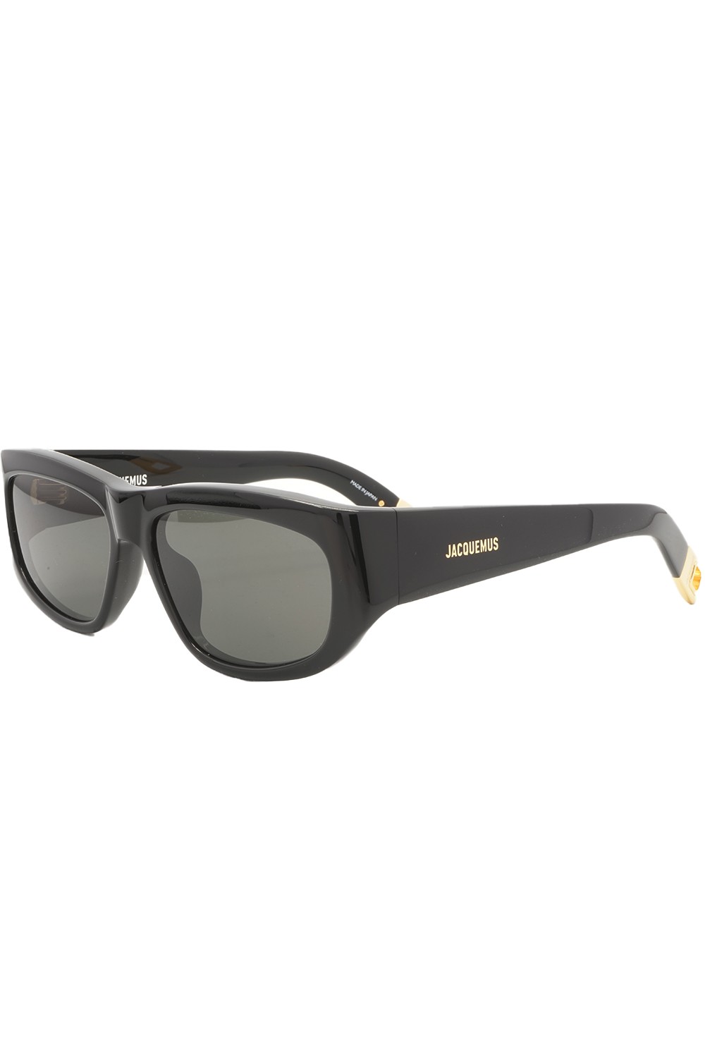 Jacquemus - Occhiali da sole in celluloide rettangolari unisex nero - PILOTA