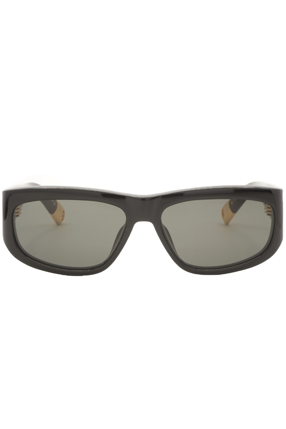 Jacquemus - Occhiali da sole in celluloide rettangolari unisex nero - PILOTA