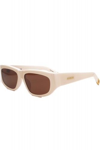 Jacquemus - Occhiali da sole in celluloide rettangolari per donna rosa - PILOTA