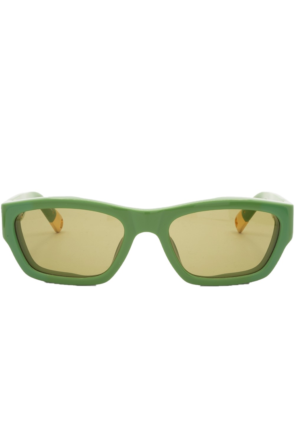 Jacquemus - Occhiali da sole in celluloide rettangolari unisex verde -