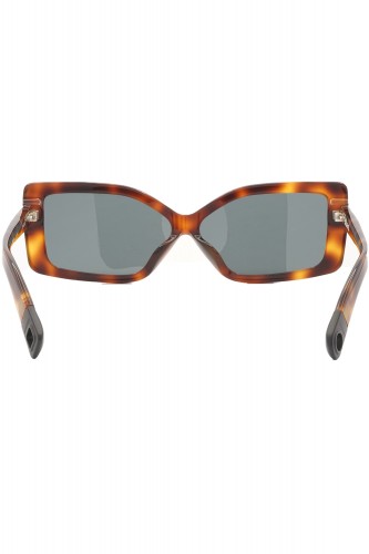 Jacquemus - Occhiali da sole in celluloide rettangolari per donna tartarugato -