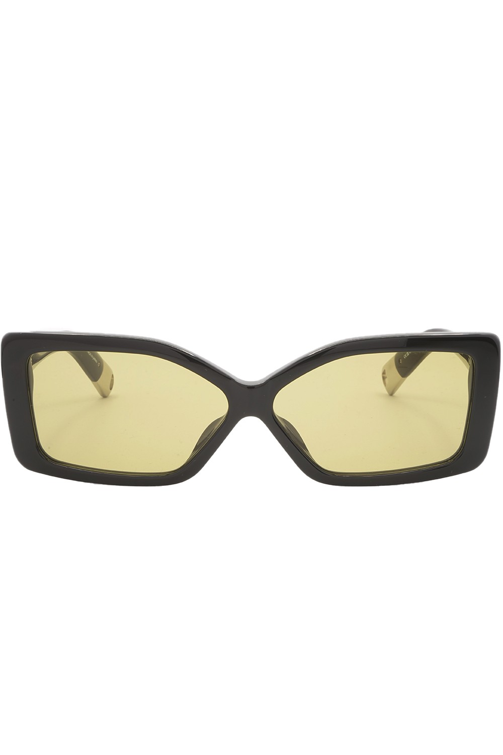 Jacquemus - Occhiali da sole in celluloide rettangolari per donna nero -