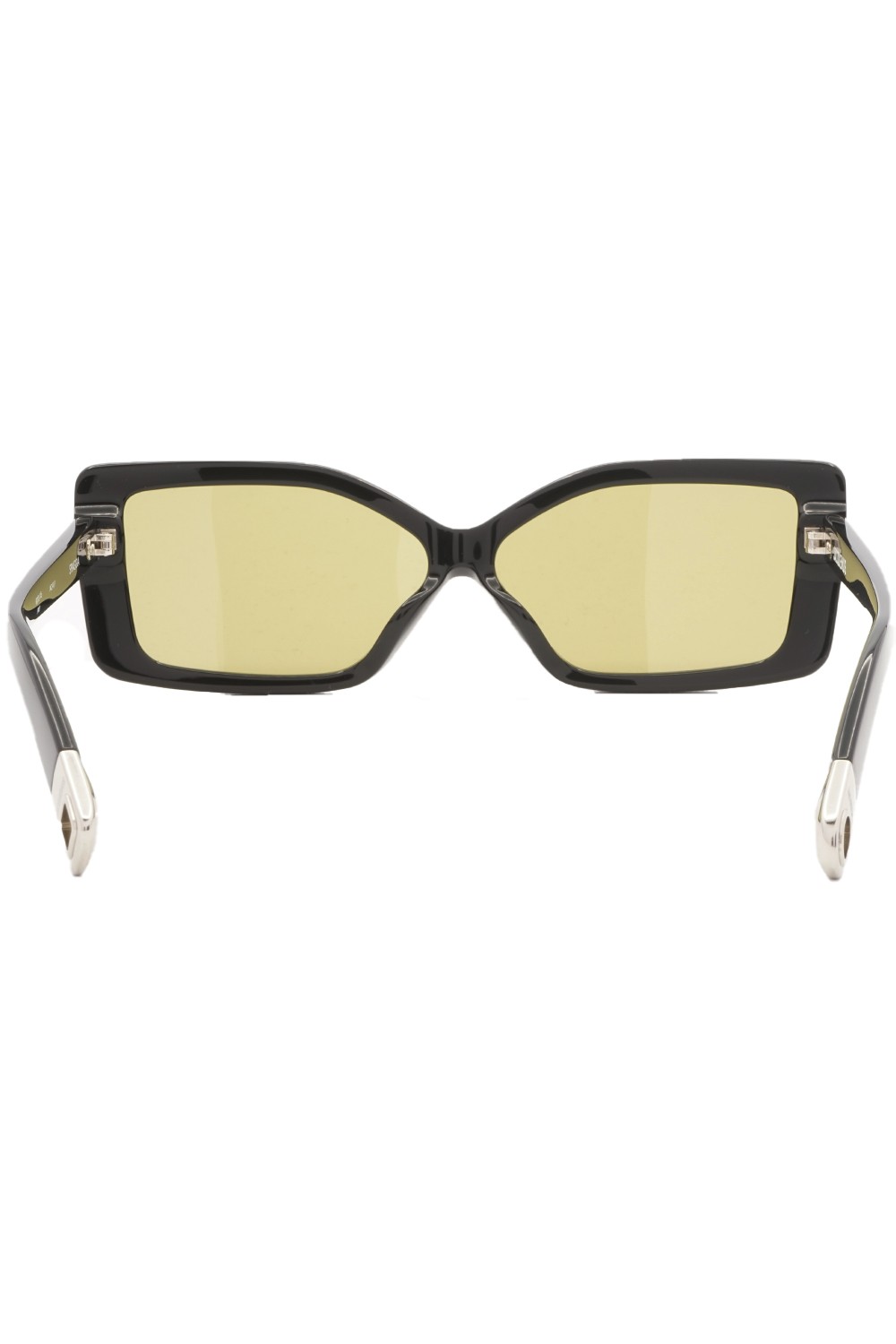 Jacquemus - Occhiali da sole in celluloide rettangolari per donna nero -