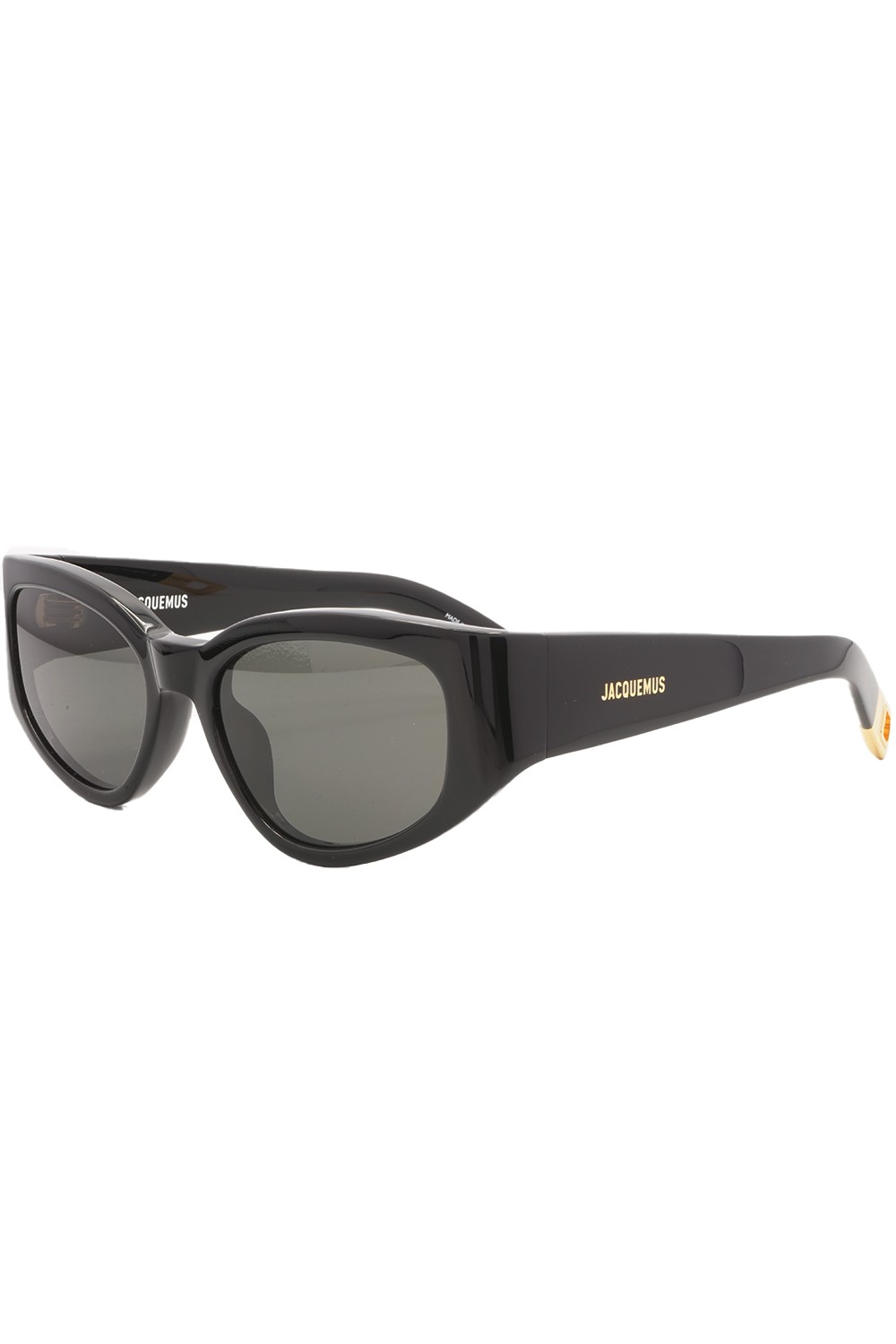 Jacquemus - Occhiali da sole in celluloide ovali per donna nero - JAC/5/1