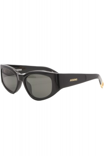 Jacquemus - Occhiali da sole in celluloide ovali per donna nero - JAC/5/1