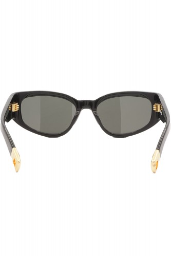 Jacquemus - Occhiali da sole in celluloide ovali per donna nero - JAC/5/1
