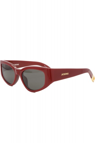 Jacquemus - Occhiali da sole in celluloide ovali per donna rosso - JAC/5/3