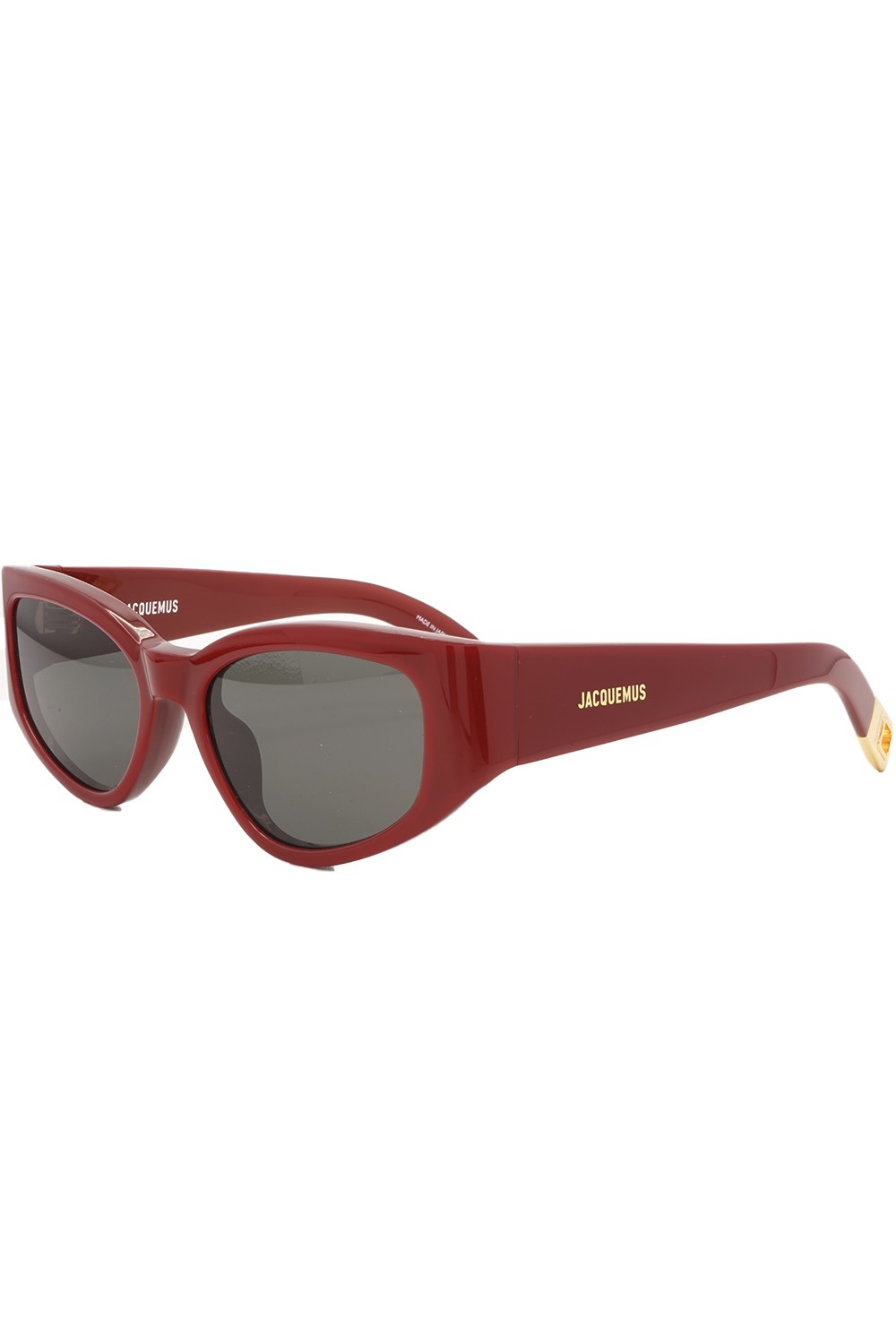 Jacquemus - Occhiali da sole in celluloide ovali per donna rosso - JAC/5/3