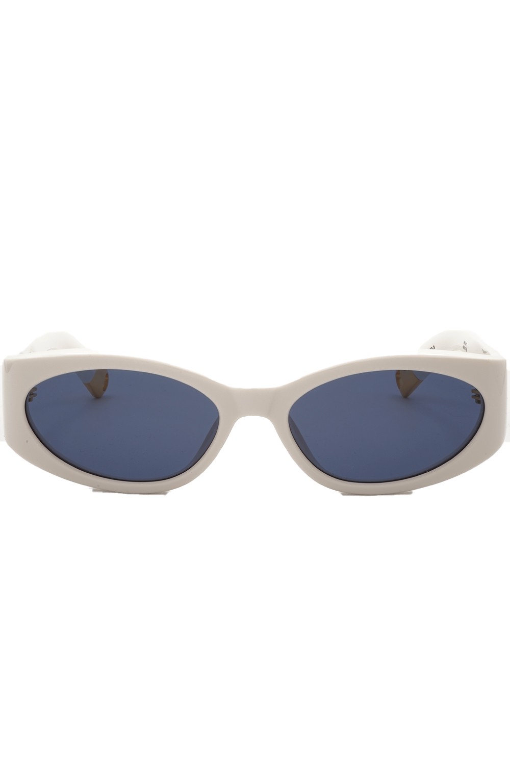 Jacquemus - Occhiali da sole in celluloide ovali per donna bianco - OVALO 9716
