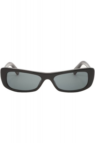 Jacquemus - Occhiali da sole in celluloide rettangolari per donna nero - CAPRI