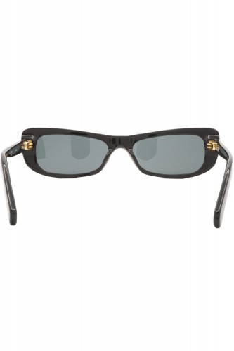 Jacquemus - Occhiali da sole in celluloide rettangolari per donna nero - CAPRI