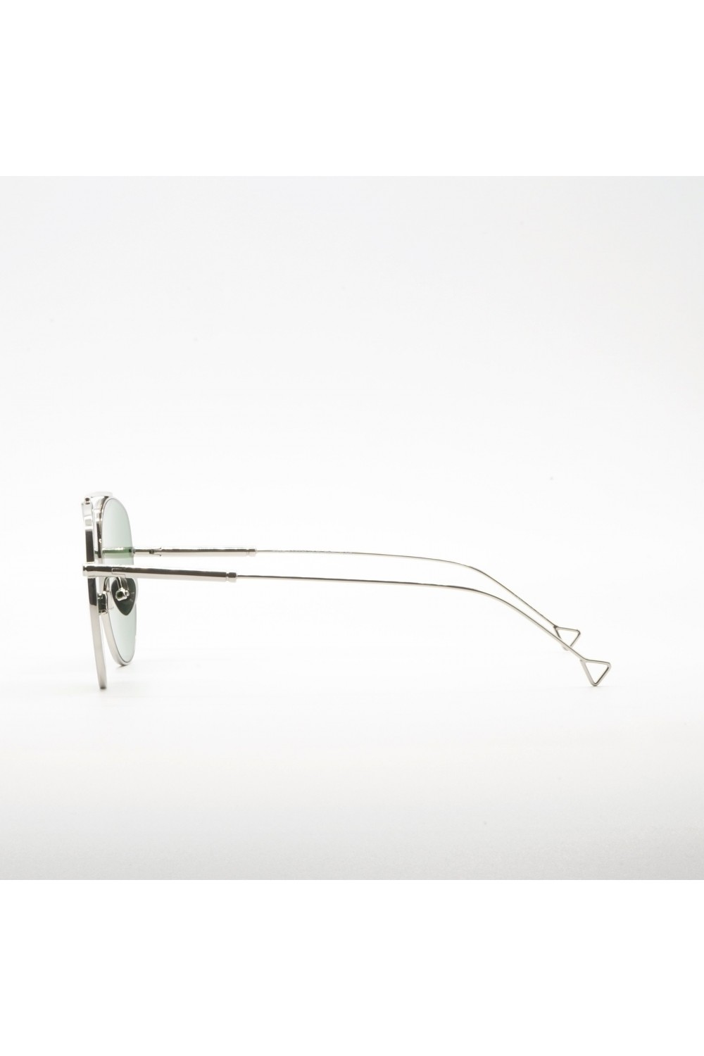 Haze - Occhiali da sole aviator in metallo per uomo nero, argento - DURETE