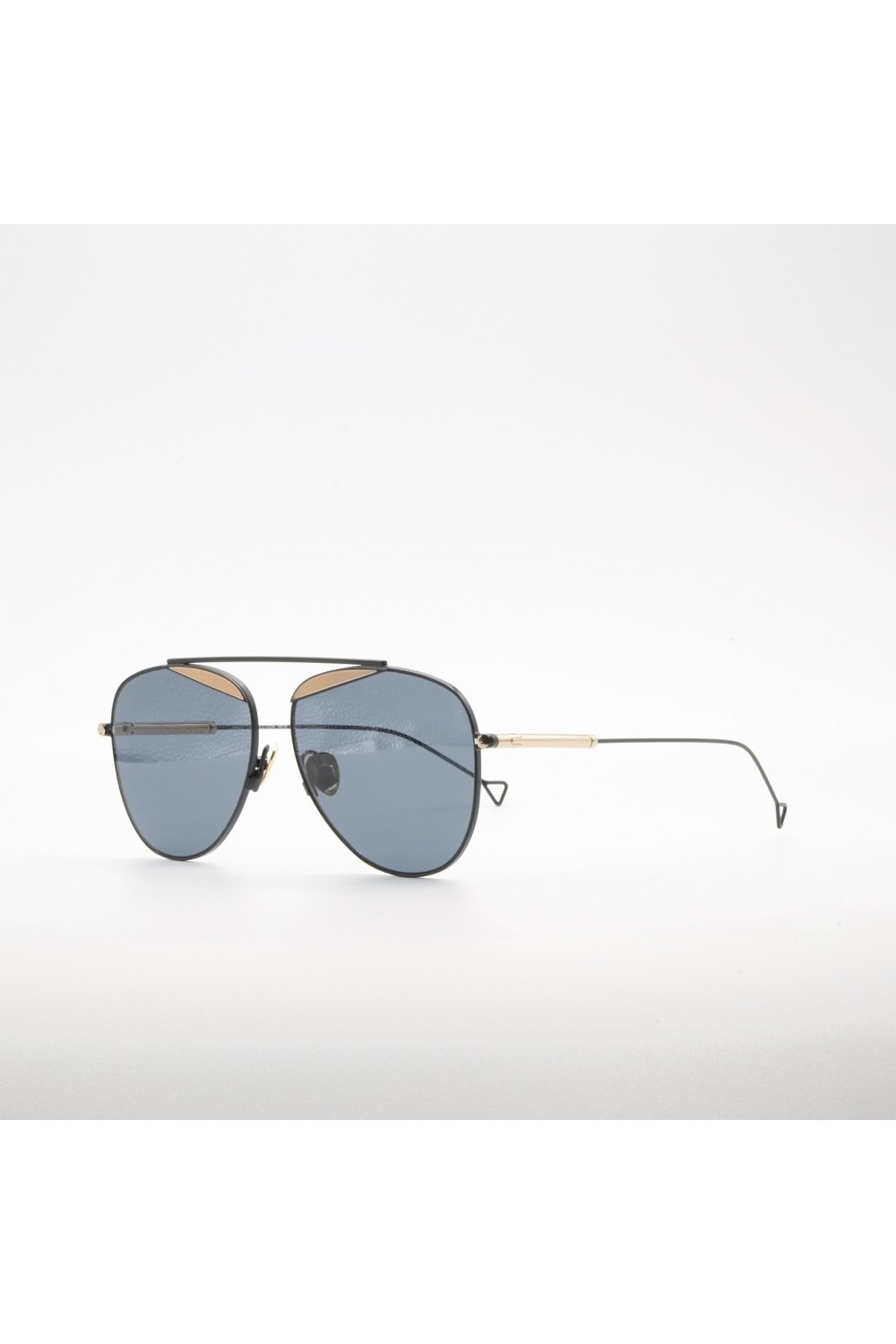 Haze - Occhiali da sole aviator in metallo per uomo nero, argento - DURETE