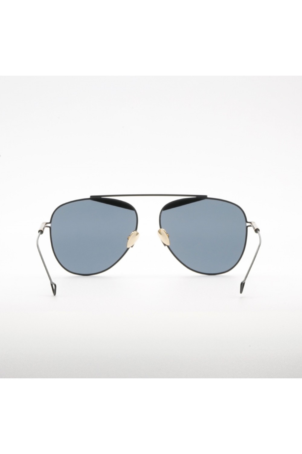 Haze - Occhiali da sole aviator in metallo per uomo nero, argento - DURETE