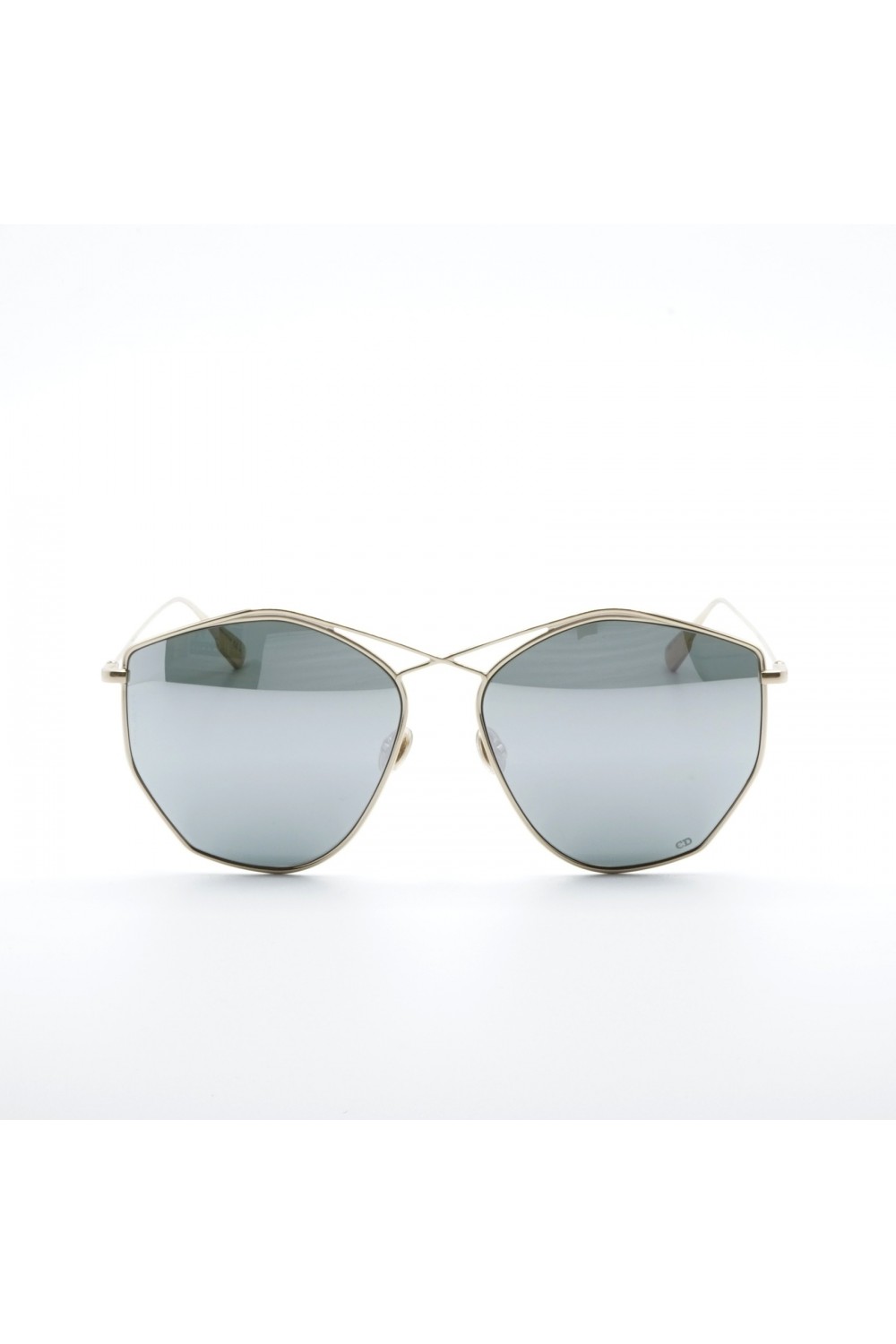 Christian Dior - Occhiali da sole in metallo esagonali per donna oro -