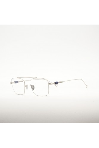 Haze - Occhiali da vista rettangolari in metallo per uomo argento - RIC 1SV