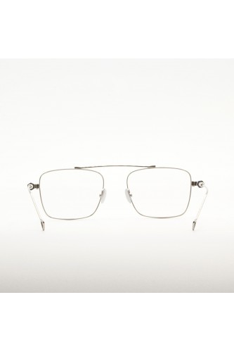 Haze - Occhiali da vista rettangolari in metallo per uomo argento - RIC 1SV