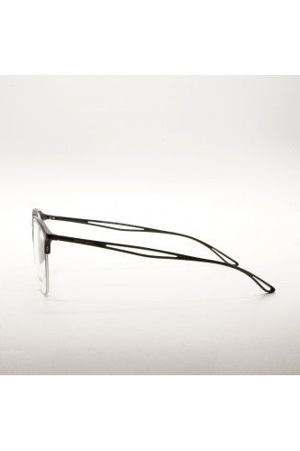 Giorgio Armani - Occhiali da vista in celluloide squadrati per uomo nero, blu -