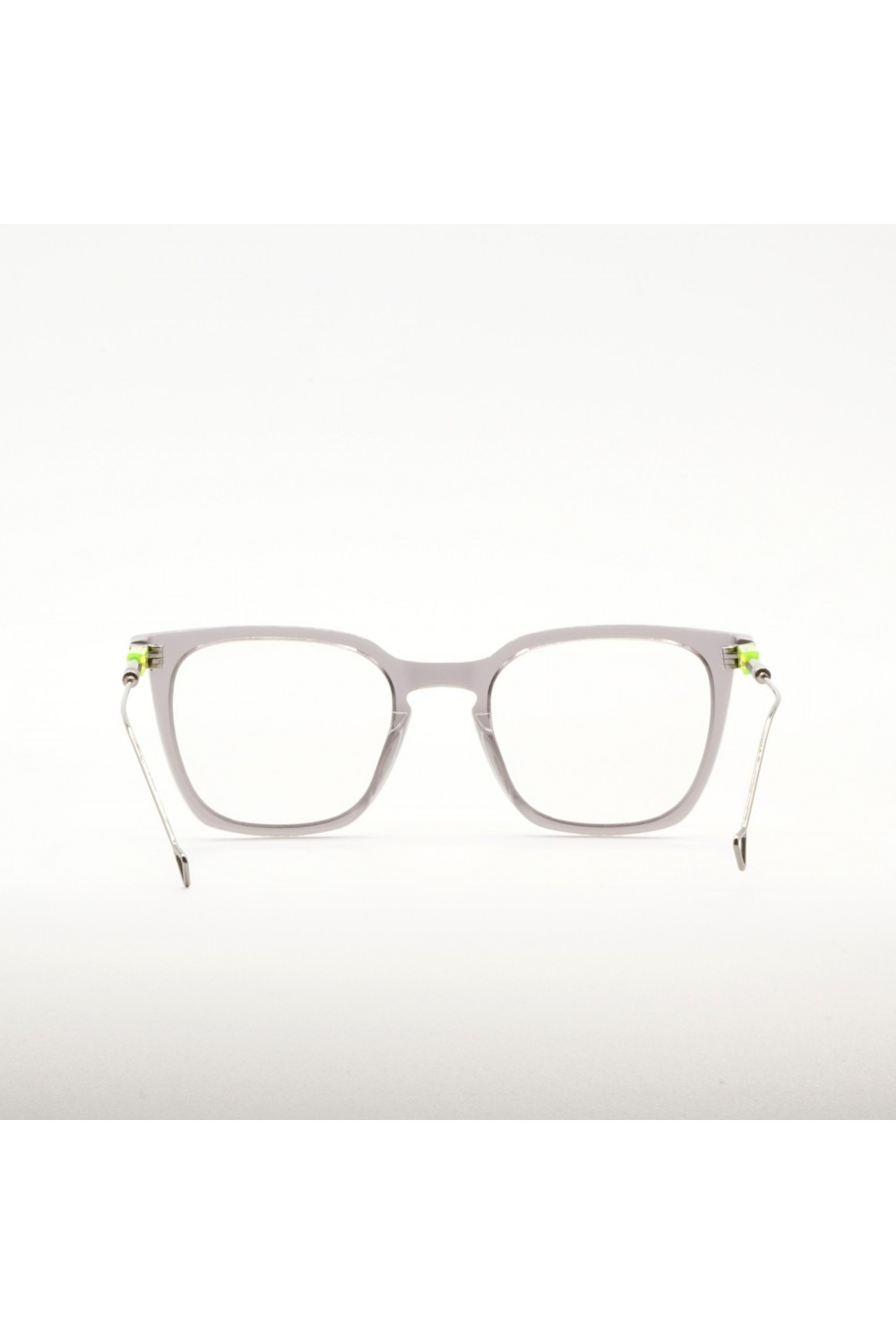 Haze - Occhiali da vista squadrati in celluloide e metallo per uomo grigio -