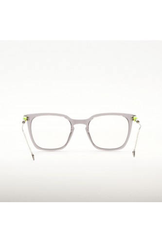 Haze - Occhiali da vista squadrati in celluloide e metallo per uomo grigio -