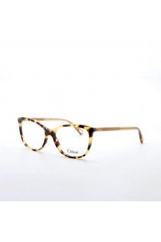 Chloè - Occhiali da vista in celluloide cat eye per donna rosa, tartarugato