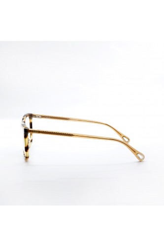 Chloè - Occhiali da vista in celluloide cat eye per donna rosa, tartarugato