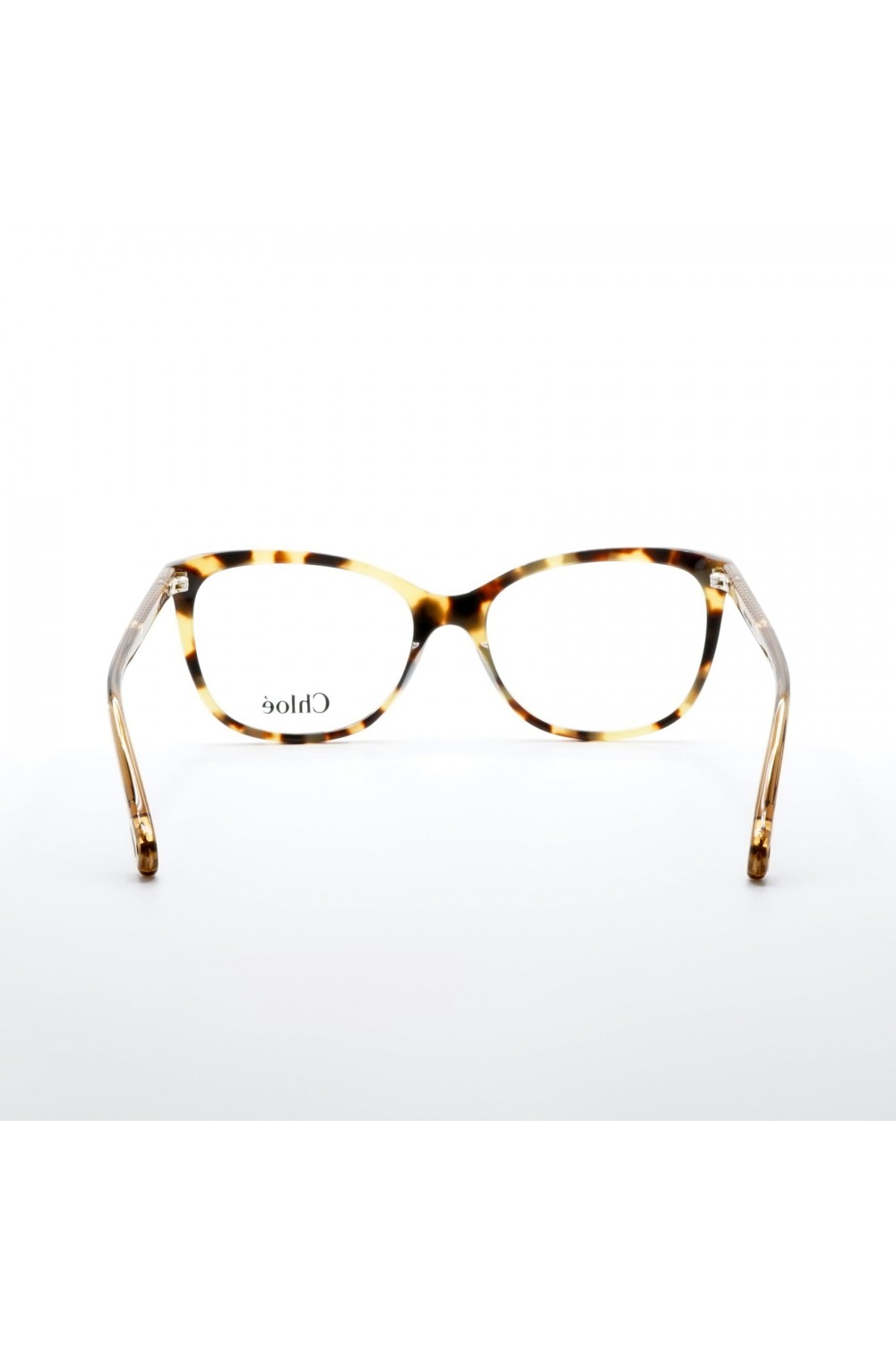 Chloè - Occhiali da vista in celluloide cat eye per donna rosa, tartarugato