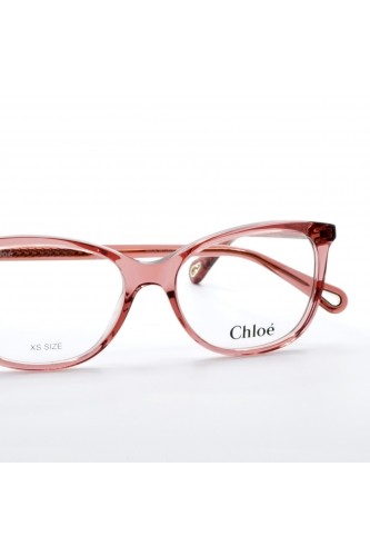 Chloè - Occhiali da vista in celluloide cat eye per donna rosa, tartarugato