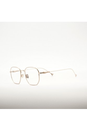 Haze - Occhiali da vista squadrati in metallo dorato per uomo oro - NIN 1GD