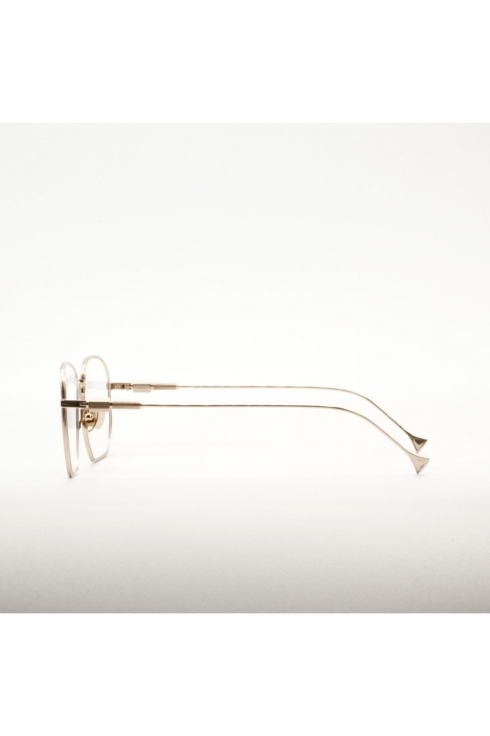 Haze - Occhiali da vista squadrati in metallo dorato per uomo oro - NIN 1GD