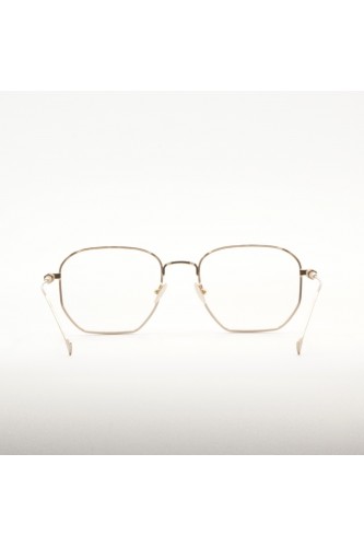 Haze - Occhiali da vista squadrati in metallo dorato per uomo oro - NIN 1GD