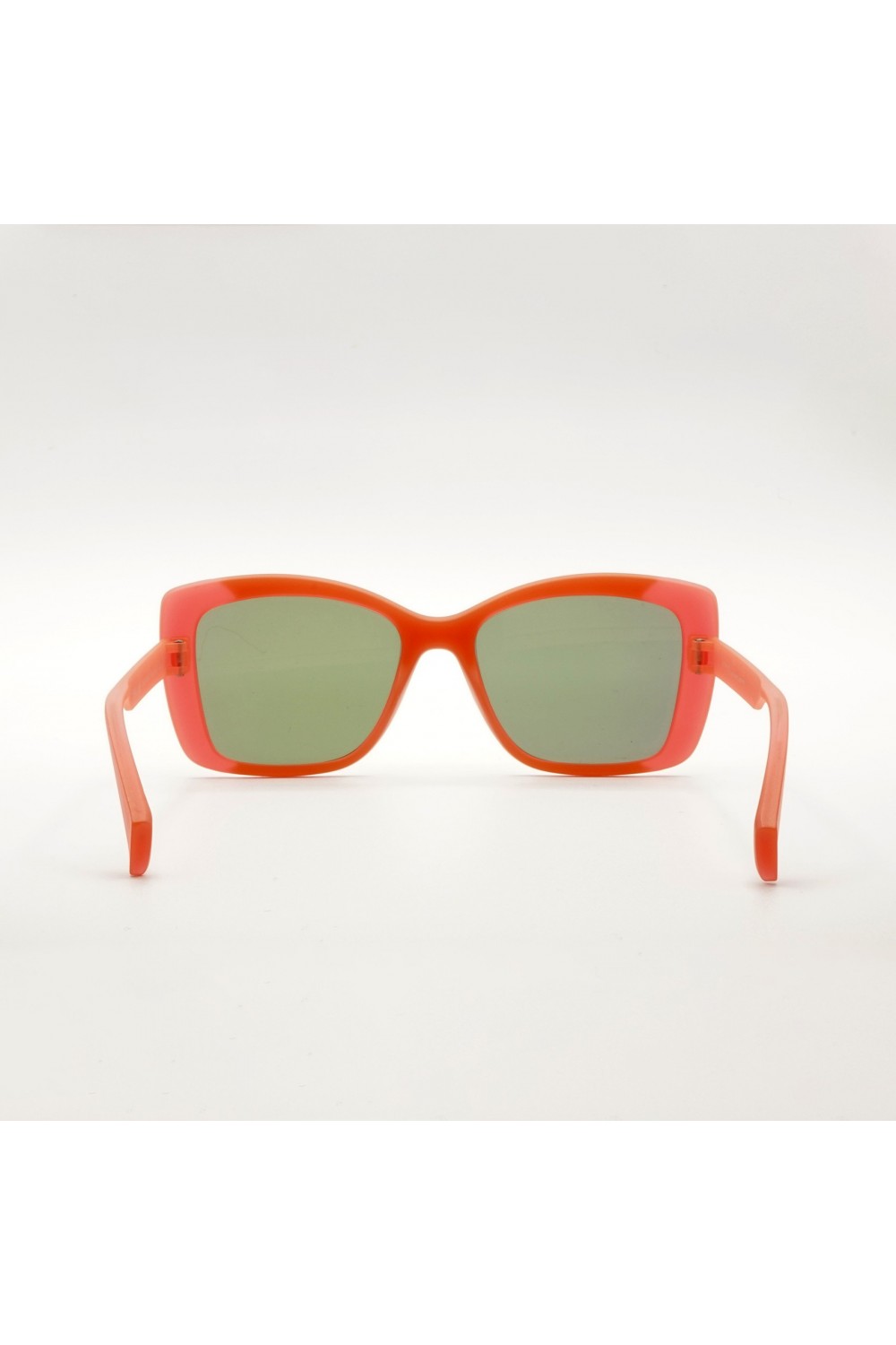 Italia Independent - Occhiali da sole in plastica squadrati per donna rosa -