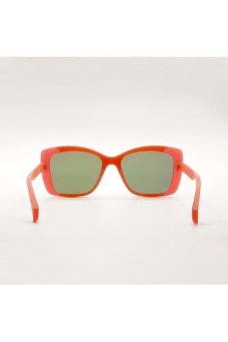 Italia Independent - Occhiali da sole in plastica squadrati per donna rosa -