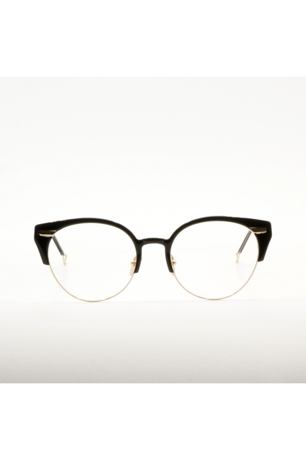 Haze - Occhiali da vista cat eye combinato bicolore per donna nero - REI 1BK