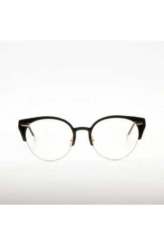 Haze - Occhiali da vista cat eye combinato bicolore per donna nero - REI 1BK