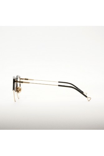 Haze - Occhiali da vista cat eye combinato bicolore per donna nero - REI 1BK