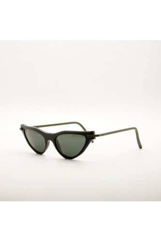 Plasticdelux - Occhiali da sole in celluloide cat eye per donna nero - TILDA