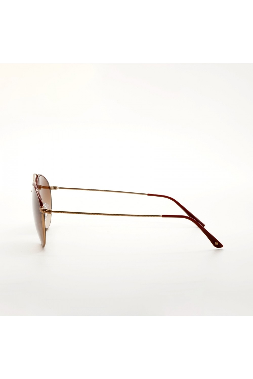 Giorgio Armani - Occhiali da sole in metallo ovali per donna argento, oro -