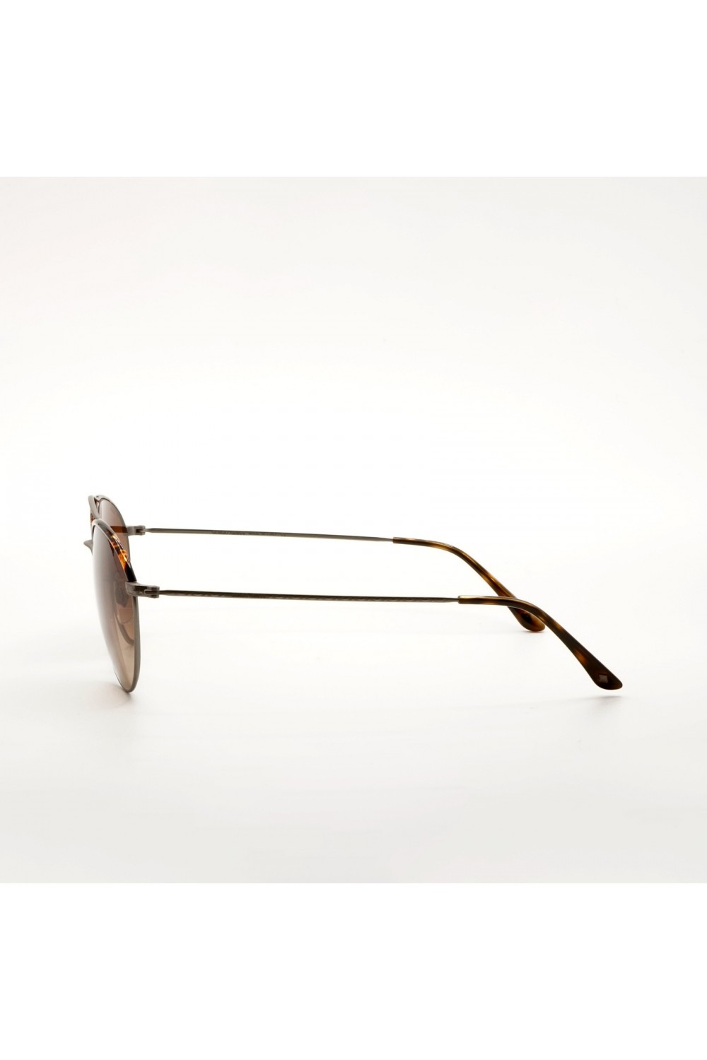 Giorgio Armani - Occhiali da sole in metallo ovali per donna argento, oro -